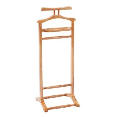 Wooden Clothes Hanger Stand For Hotel